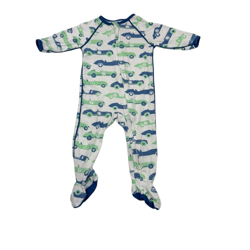 Sweet Bamboo Cars Print Footed Sleeper